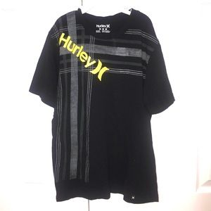 Hurley Black Logo Boys T Shirt Sz M